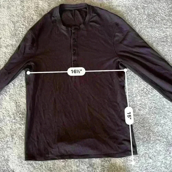 Mens Lululemon Waffleknit Long Sleeve - Picture 3 of 3